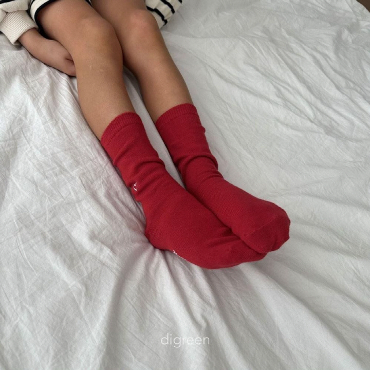 Digreen - Korean Children Fashion - #todddlerfashion - Heart Socks - 5