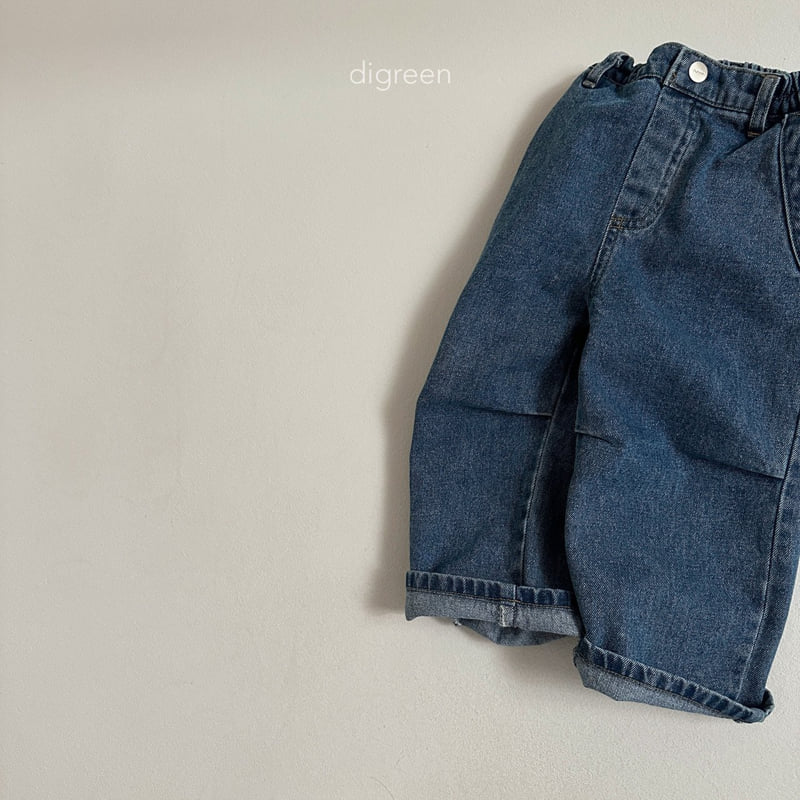Digreen - Korean Children Fashion - #toddlerclothing - Pintuck Denim Pants - 7