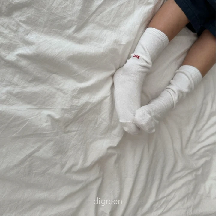Digreen - Korean Children Fashion - #toddlerclothing - Heart Socks - 6