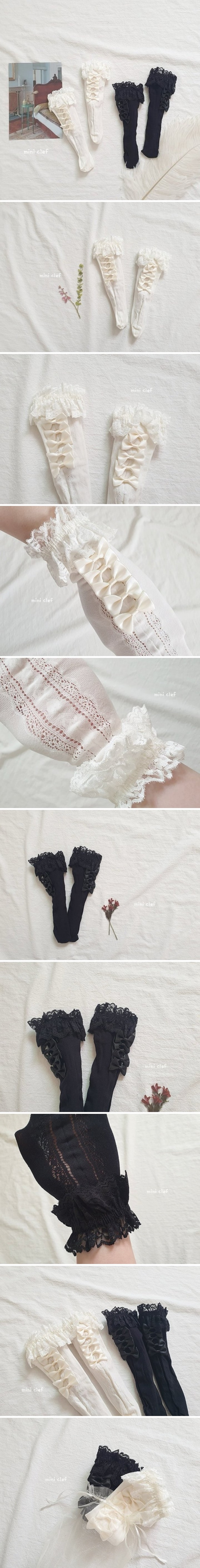 Dominico - Korean Children Fashion - #prettylittlegirls - Rococo Half Stockings