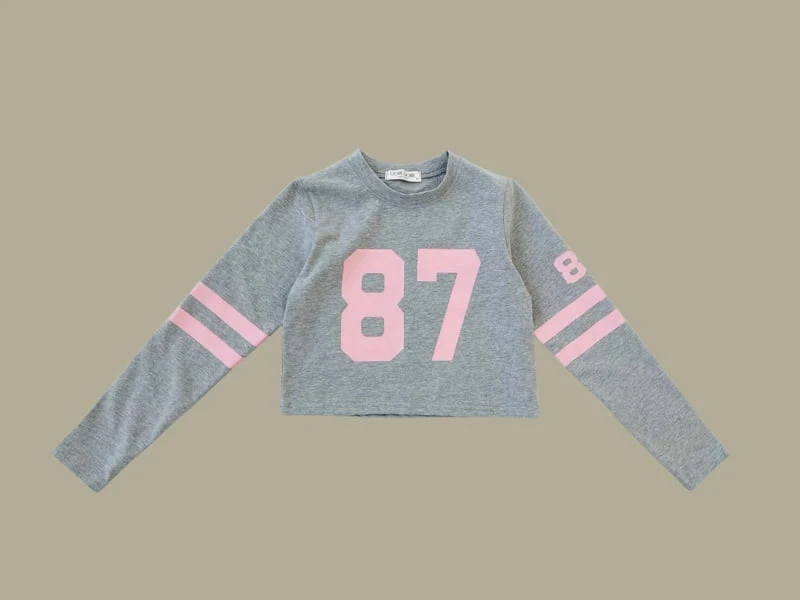 Dore Dore - Korean Children Fashion - #Kfashion4kids - 87 Two-line Crop Tee - 5