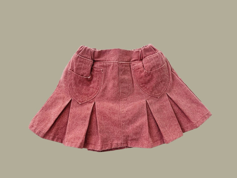 Dore Dore - Korean Children Fashion - #Kfashion4kids - Heart Pocket Skirt Pants - 5