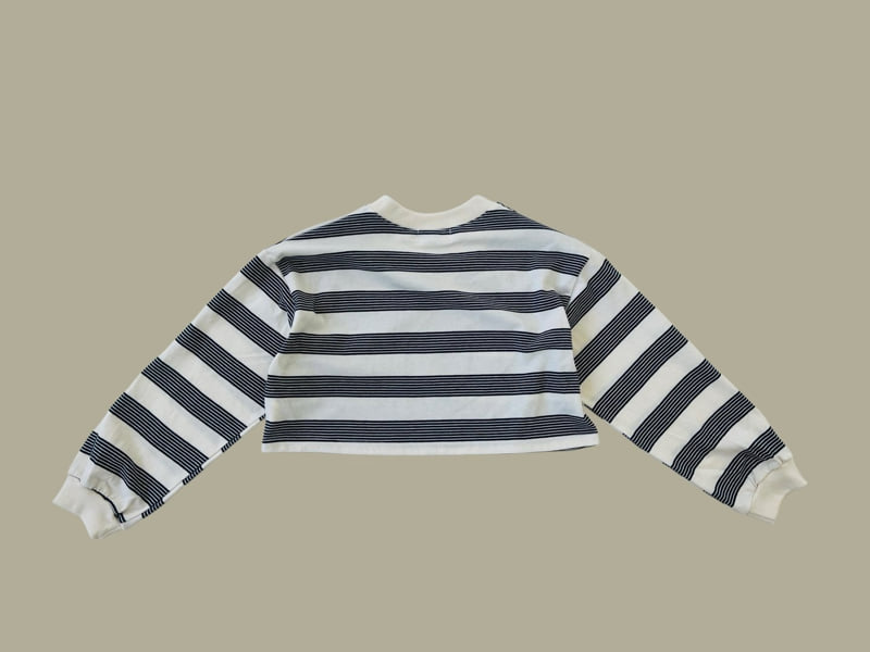 Dore Dore - Korean Children Fashion - #Kfashion4kids - Stripe 78 Crop Tee - 6