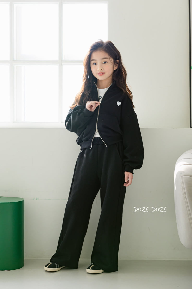 Dore Dore - Korean Children Fashion - #childofig - Heart Two-way Zip-up Jacket