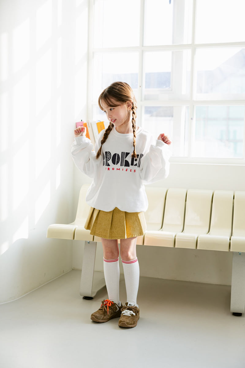 Dore Dore - Korean Children Fashion - #childofig - Denim Wrap Skirt Pants (pigment beige) - 8
