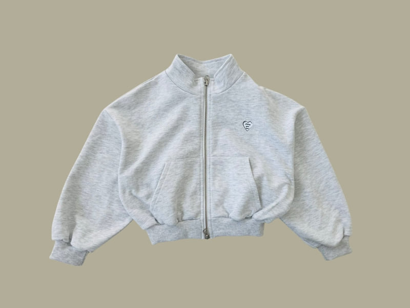 Dore Dore - Korean Children Fashion - #childrensboutique - Heart Two-way Zip-up Jacket - 3