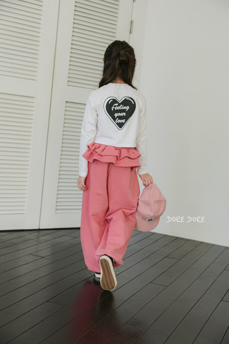 Dore Dore - Korean Children Fashion - #childrensboutique - Love Heart Crop Tee - 9