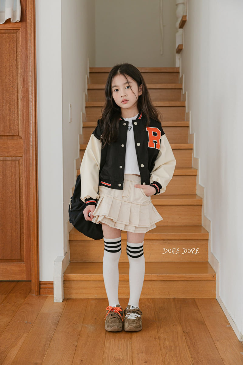 Dore Dore - Korean Children Fashion - #childrensboutique - R Raglan Baseball Black Jumper - 7