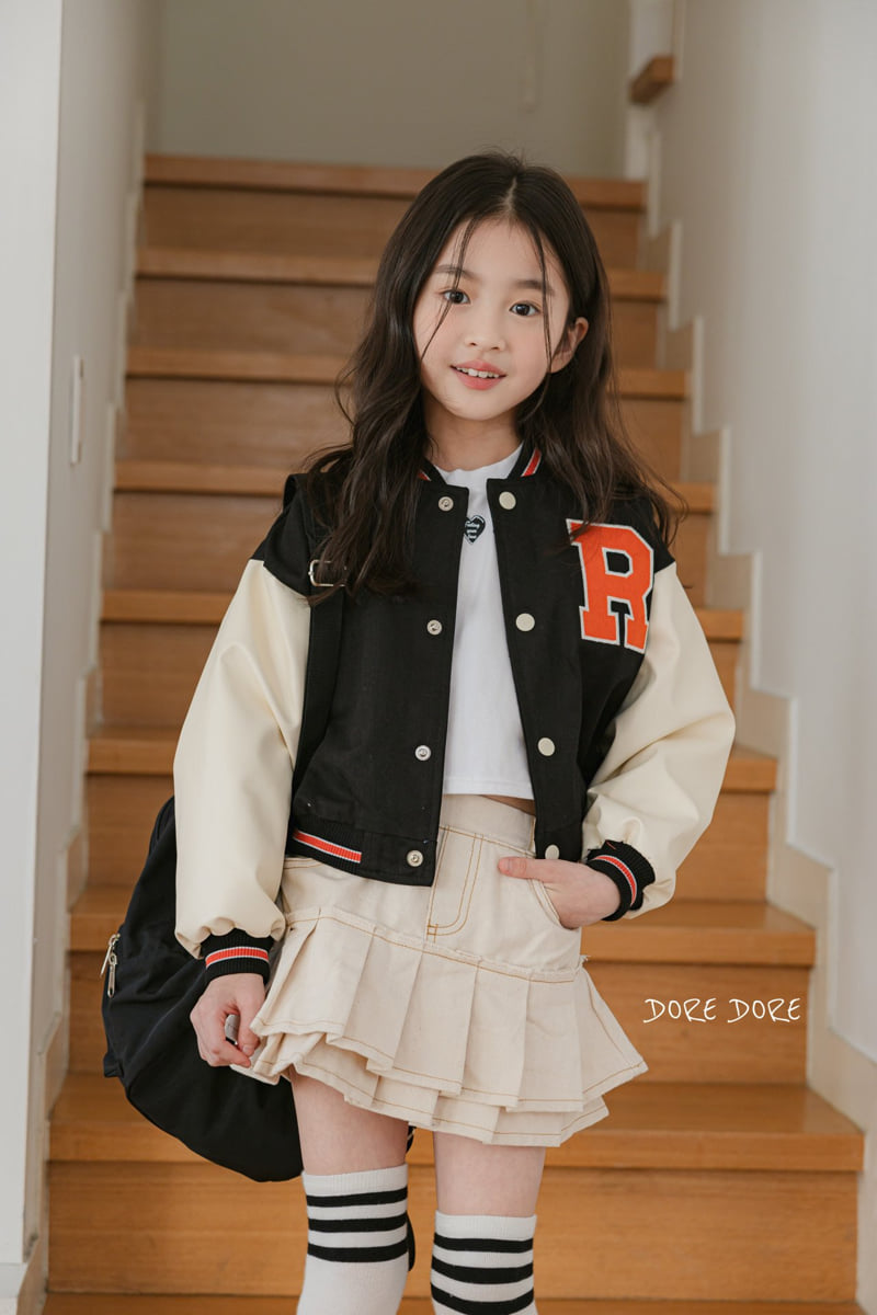 Dore Dore - Korean Children Fashion - #designkidswear - R Raglan Baseball Black Jumper - 8