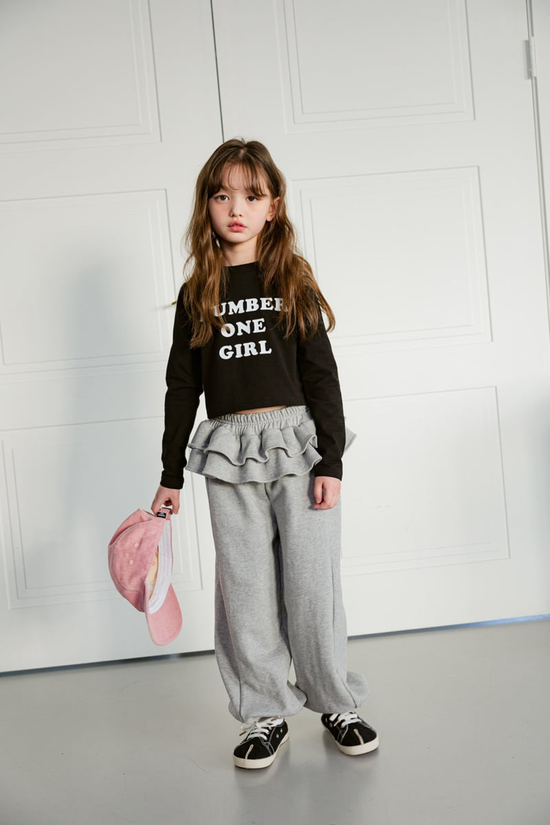 Dore Dore - Korean Children Fashion - #designkidswear - Number Girl Crop Tee - 12