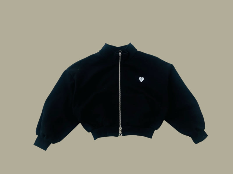 Dore Dore - Korean Children Fashion - #discoveringself - Heart Two-way Zip-up Jacket - 5