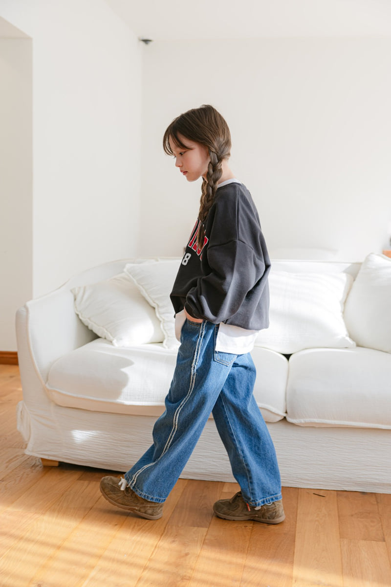 Dore Dore - Korean Children Fashion - #fashionkids - Side Skirt Jeans - 6