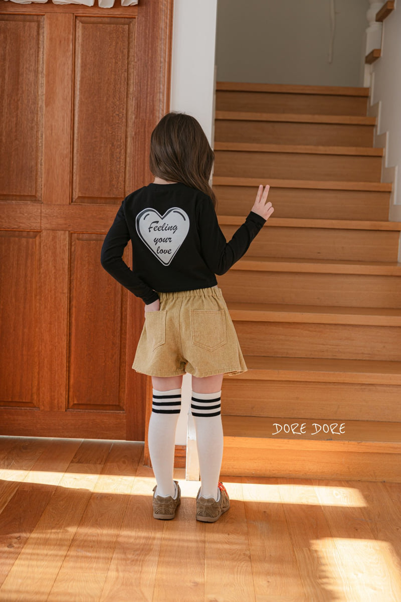 Dore Dore - Korean Children Fashion - #fashionkids - Love Heart Crop Tee - 12