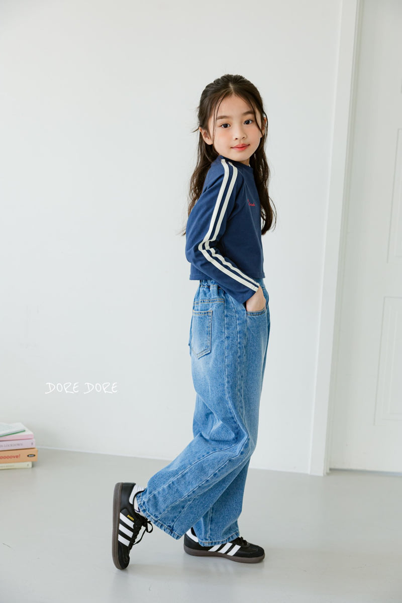Dore Dore - Korean Children Fashion - #kidsshorts - 56 Tape Crop Tee - 8