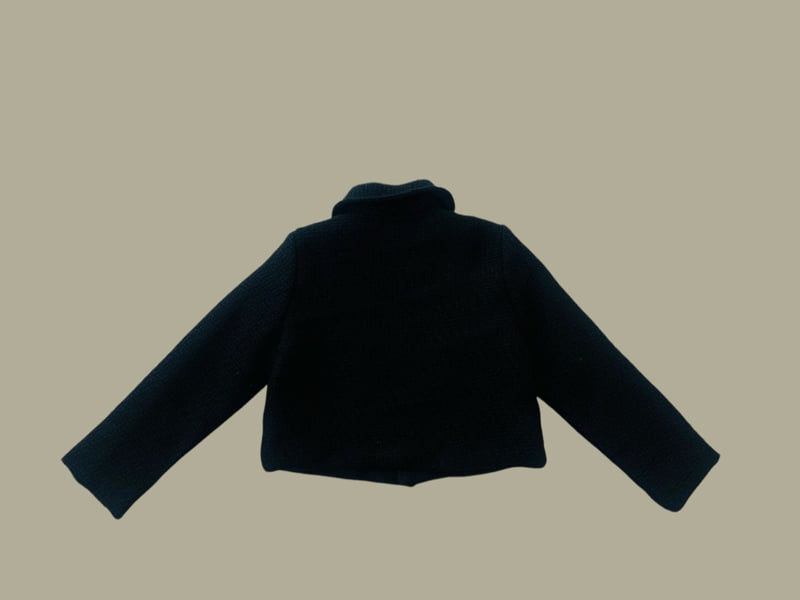 Dore Dore - Korean Children Fashion - #kidsshorts - Tweed Crop Jacket - 5