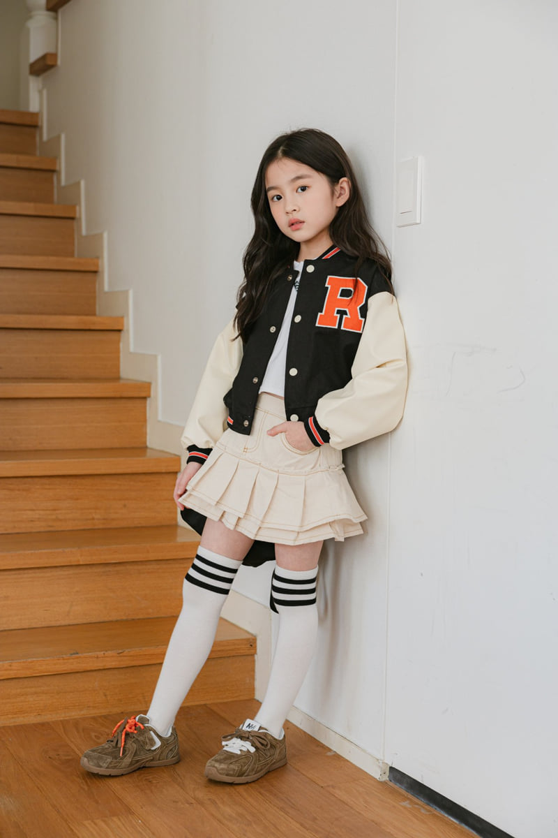 Dore Dore - Korean Children Fashion - #kidsshorts - R Raglan Baseball Black Jumper - 11