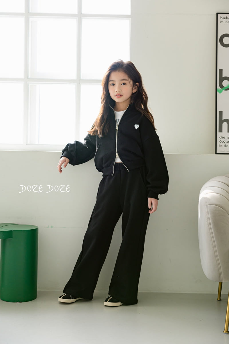 Dore Dore - Korean Children Fashion - #kidsstore - Heart Two-way Zip-up Jacket - 8