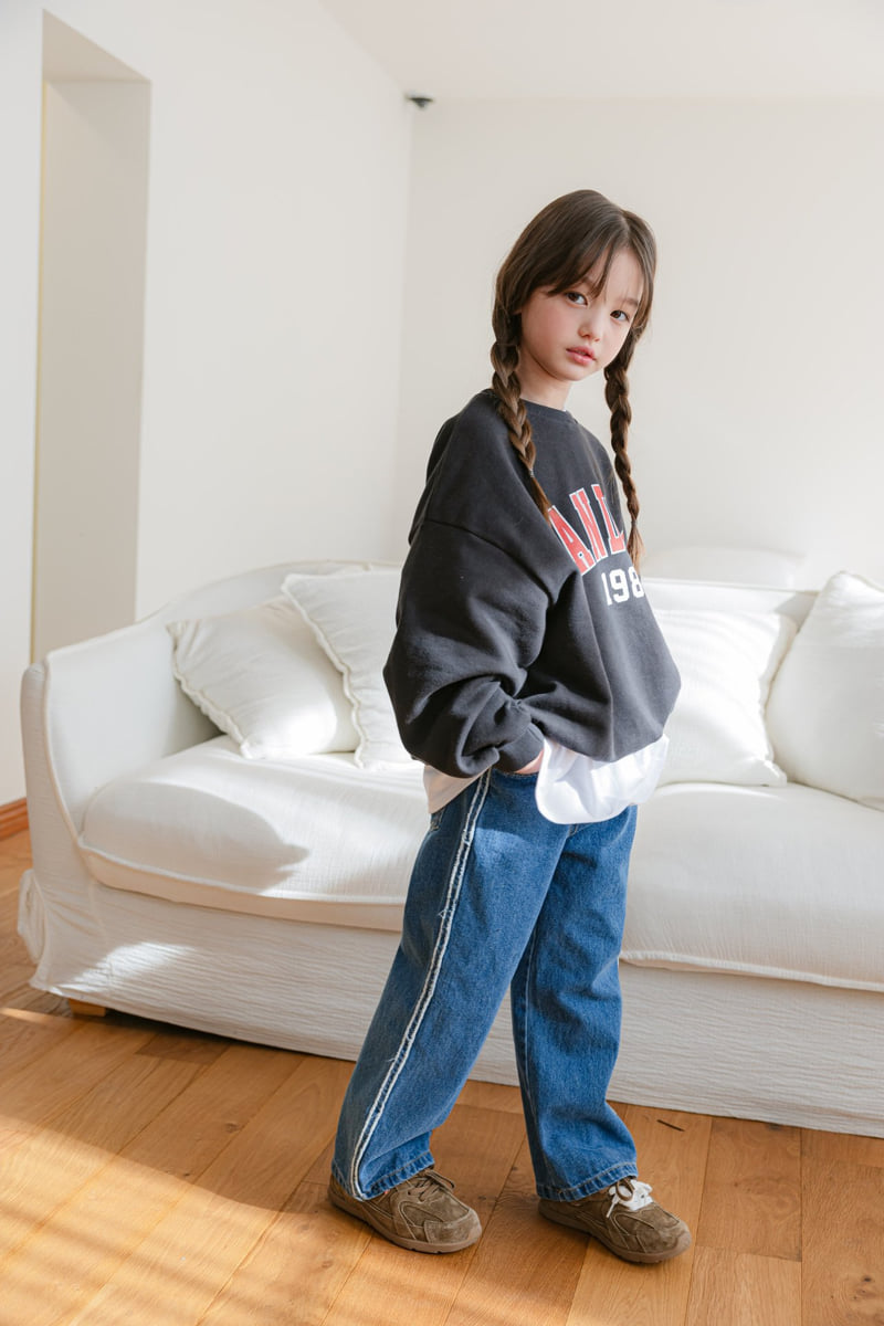 Dore Dore - Korean Children Fashion - #kidsstore - Side Skirt Jeans - 8