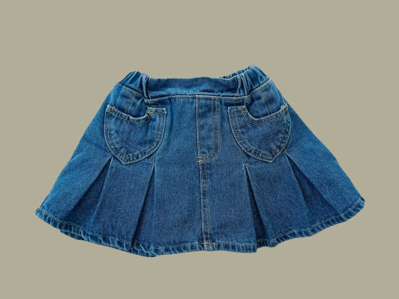 Dore Dore - Korean Children Fashion - #kidsstore - Heart Pocket Skirt Pants - 3