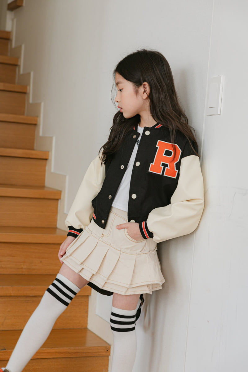 Dore Dore - Korean Children Fashion - #kidsstore - R Raglan Baseball Black Jumper - 12