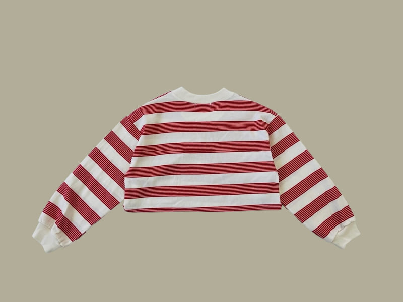 Dore Dore - Korean Children Fashion - #kidsshorts - Stripe 78 Crop Tee - 4