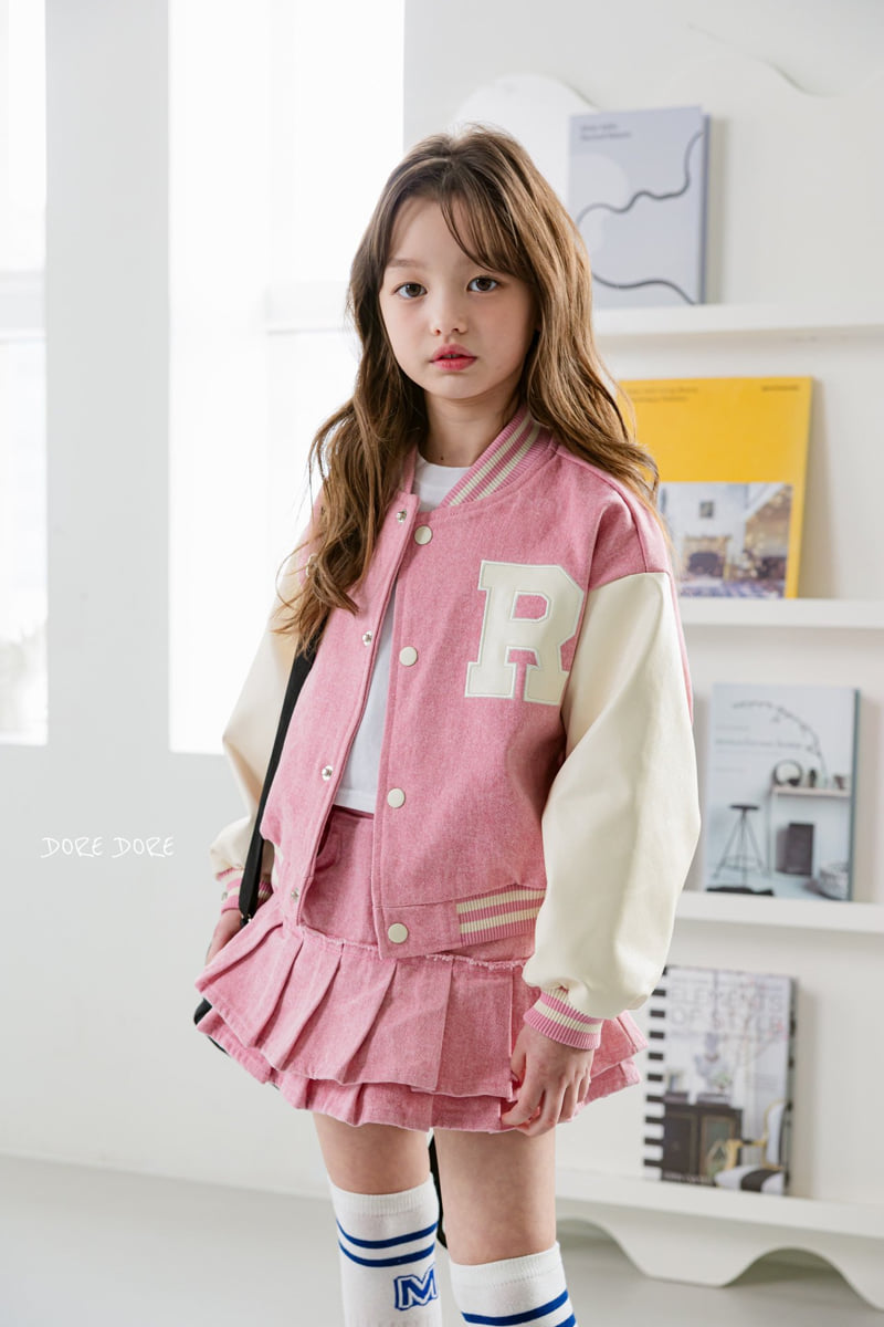 Dore Dore - Korean Children Fashion - #kidzfashiontrend - Double Tennis Skirt Pants (pigment pink) - 3
