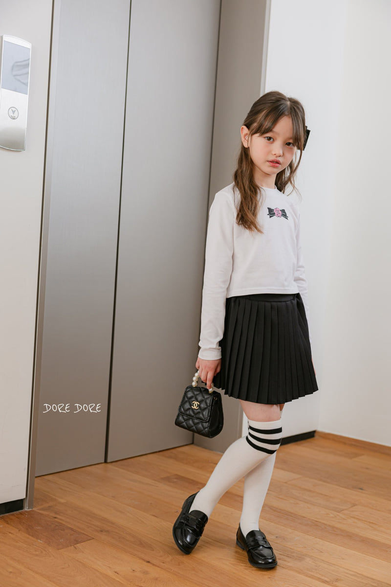 Dore Dore - Korean Children Fashion - #magicofchildhood - Rose Ribbon Crop Tee - 11