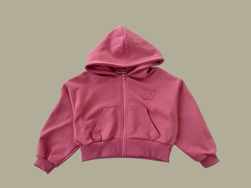 Dore Dore - Korean Children Fashion - #minifashionista - 07 Crop Hooded Zip-up Jacket - 3