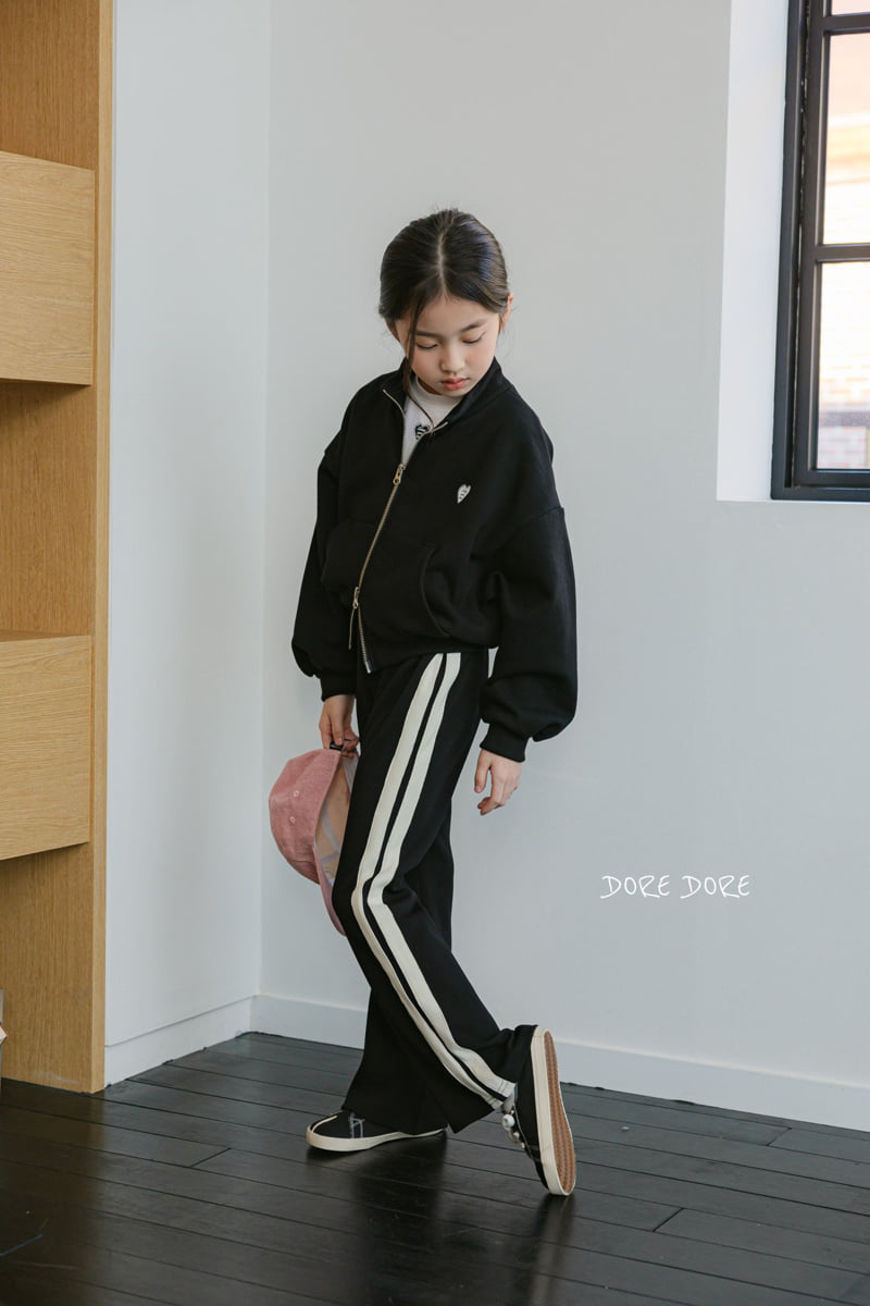 Dore Dore - Korean Children Fashion - #prettylittlegirls - 2-line Tape Bootcut Pants - 5