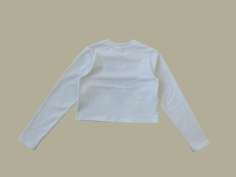 Dore Dore - Korean Children Fashion - #minifashionista - Heart Rabbit Crop Tee - 4