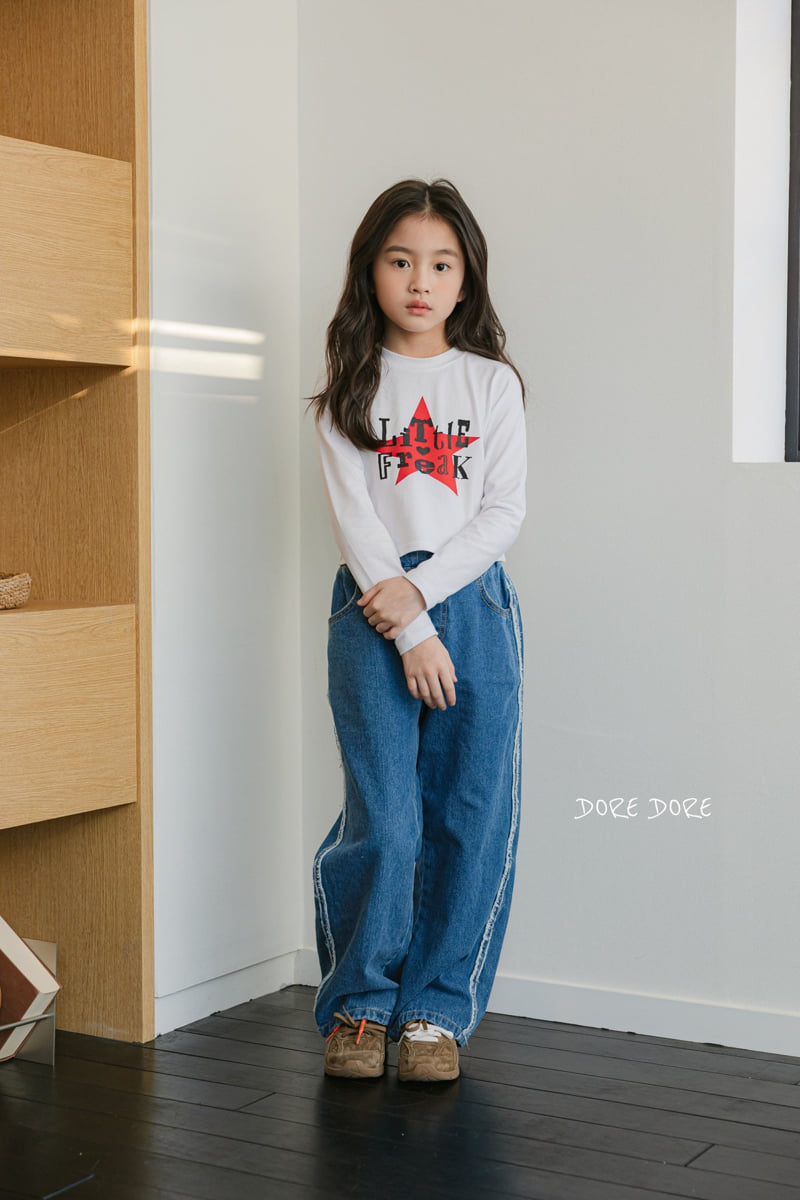 Dore Dore - Korean Children Fashion - #prettylittlegirls - Star Crop Tee - 8