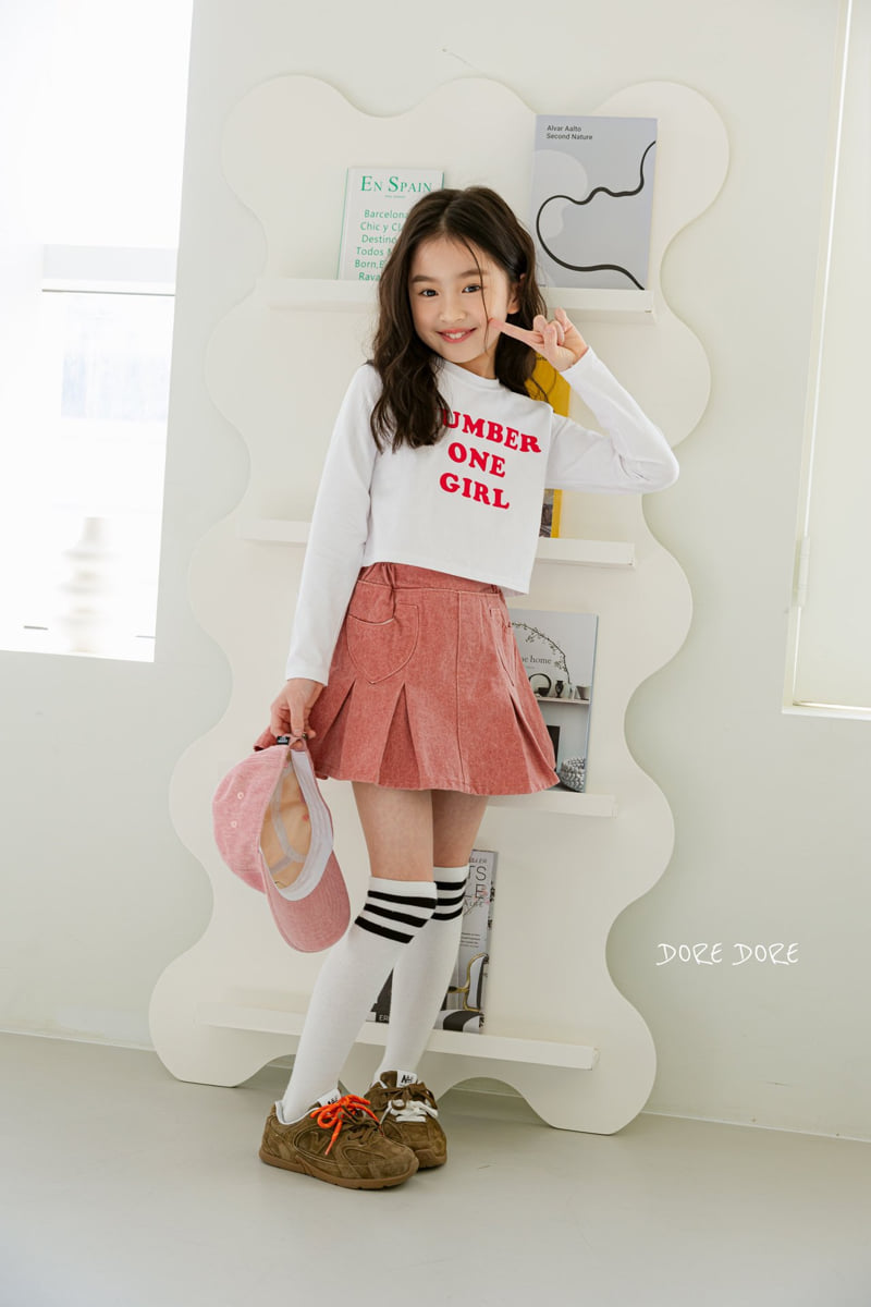 Dore Dore - Korean Children Fashion - #stylishchildhood - Number Girl Crop Tee - 9