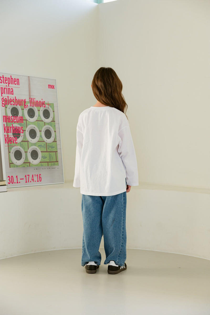 Dore Dore - Korean Children Fashion - #todddlerfashion - Basic Round Front Tee - 6