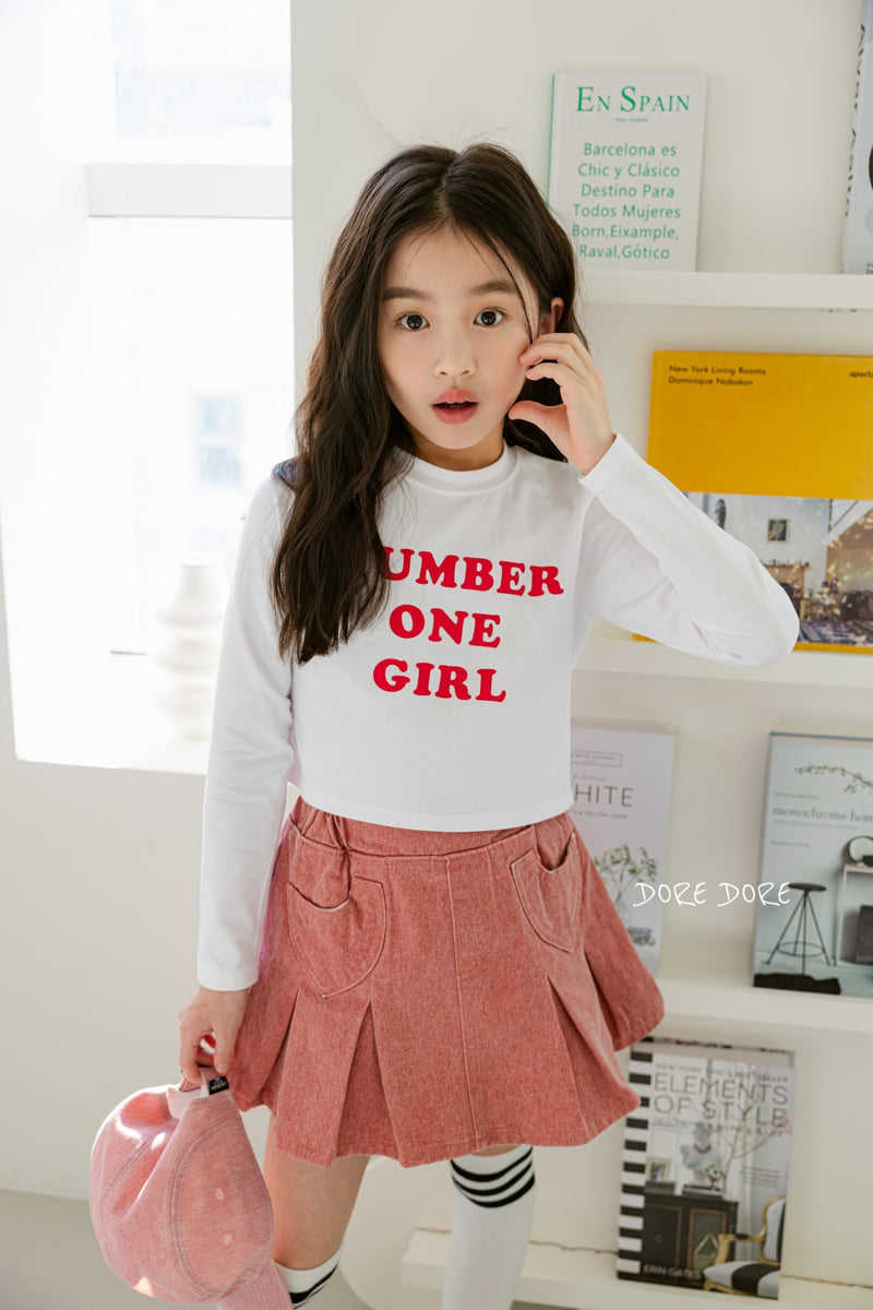 Dore Dore - Korean Children Fashion - #todddlerfashion - Number Girl Crop Tee - 7