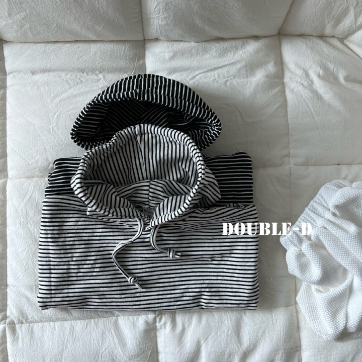 Doubled - Korean Children Fashion - #magicofchildhood - Row Hooded Tee - 2