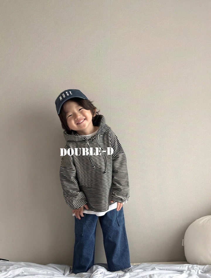 Doubled - Korean Children Fashion - #toddlerclothing - Row Hooded Tee - 6