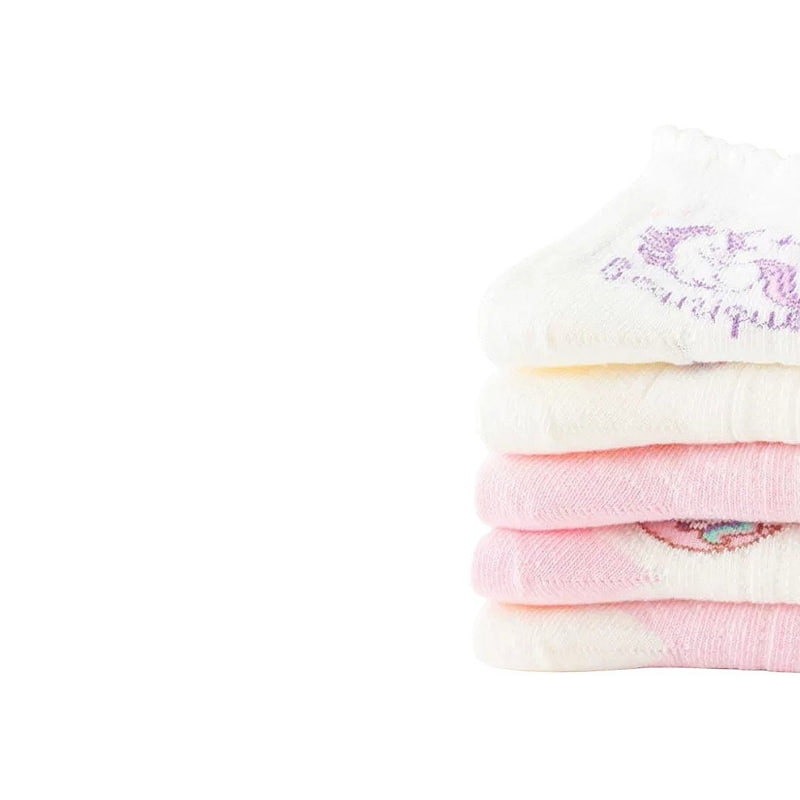 Dudie - Korean Children Fashion - #Kfashion4kids - Unicorn Socks (set of 5) - 9