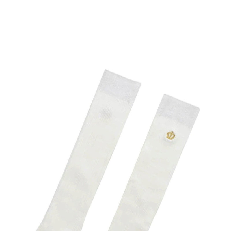 Dudie - Korean Children Fashion - #Kfashion4kids - Crown Long Socks Set (set of 2) - 7