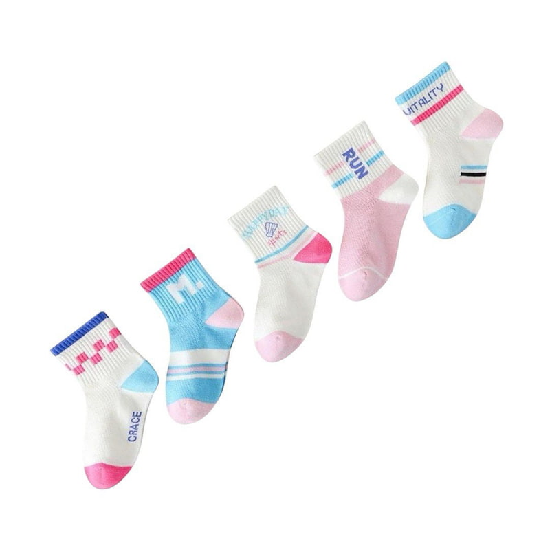 Dudie - Korean Children Fashion - #childofig - Run Socks (set of 5) - 7
