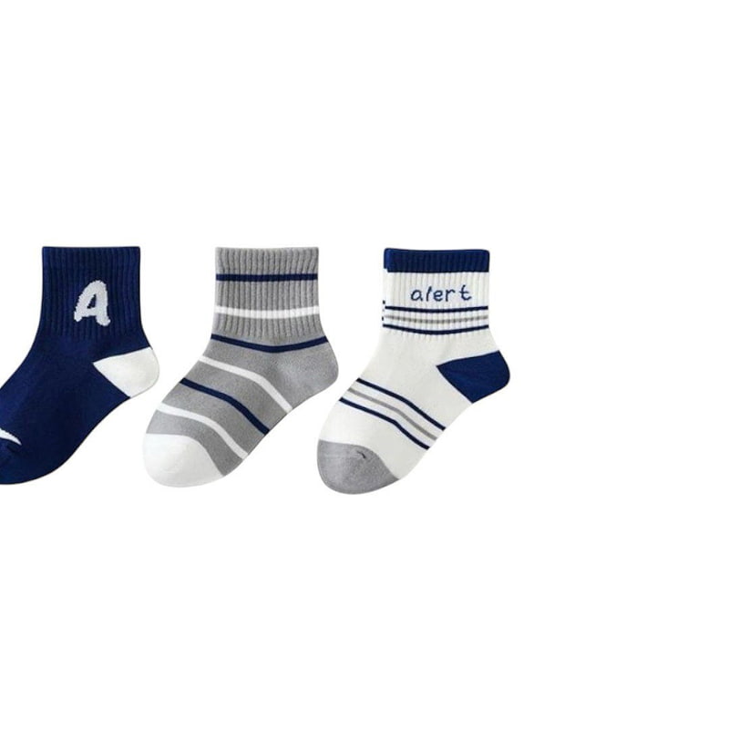 Dudie - Korean Children Fashion - #childofig - Allet Socks (set of 5) - 5