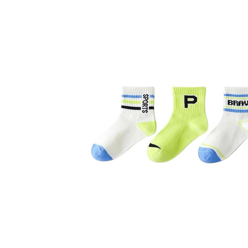 Dudie - Korean Children Fashion - #childofig - Bravo Socks (sete of 5) - 4