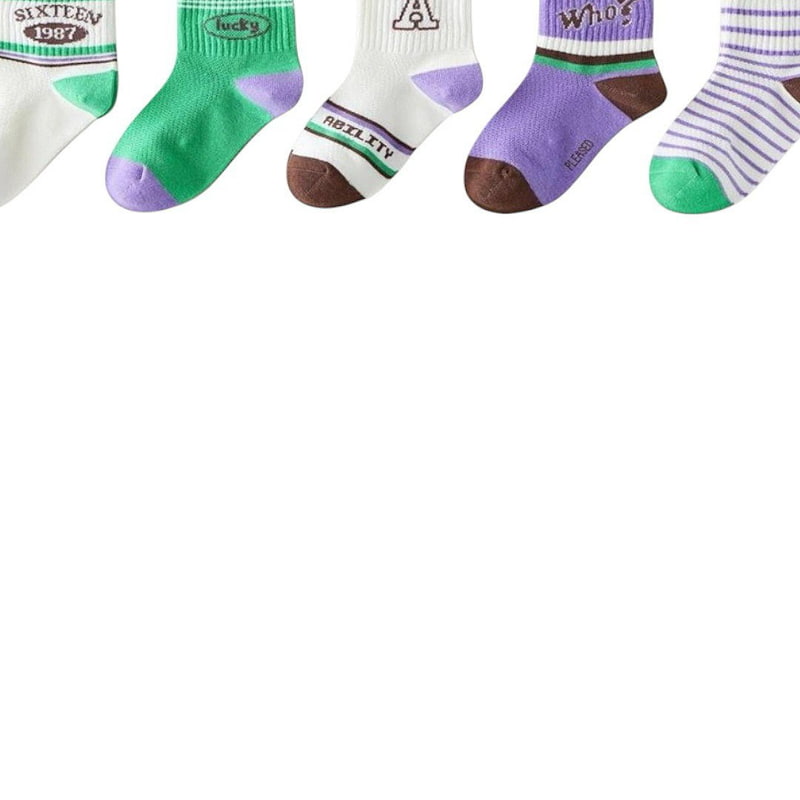 Dudie - Korean Children Fashion - #childofig - Woo Socks (set of 5) - 2