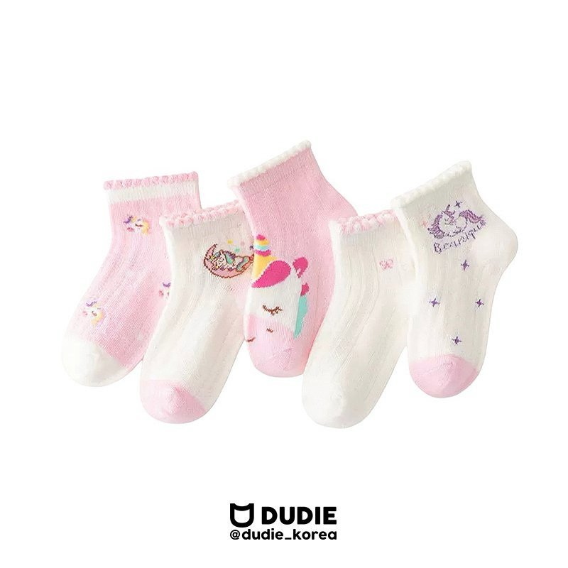 Dudie - Korean Children Fashion - #childofig - Unicorn Socks (set of 5)