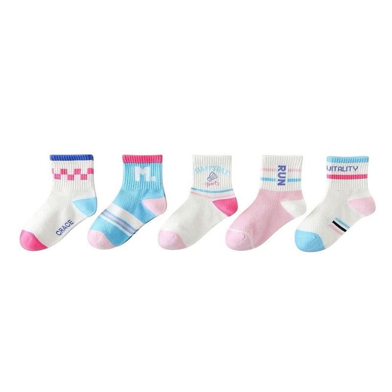 Dudie - Korean Children Fashion - #childrensboutique - Run Socks (set of 5) - 9