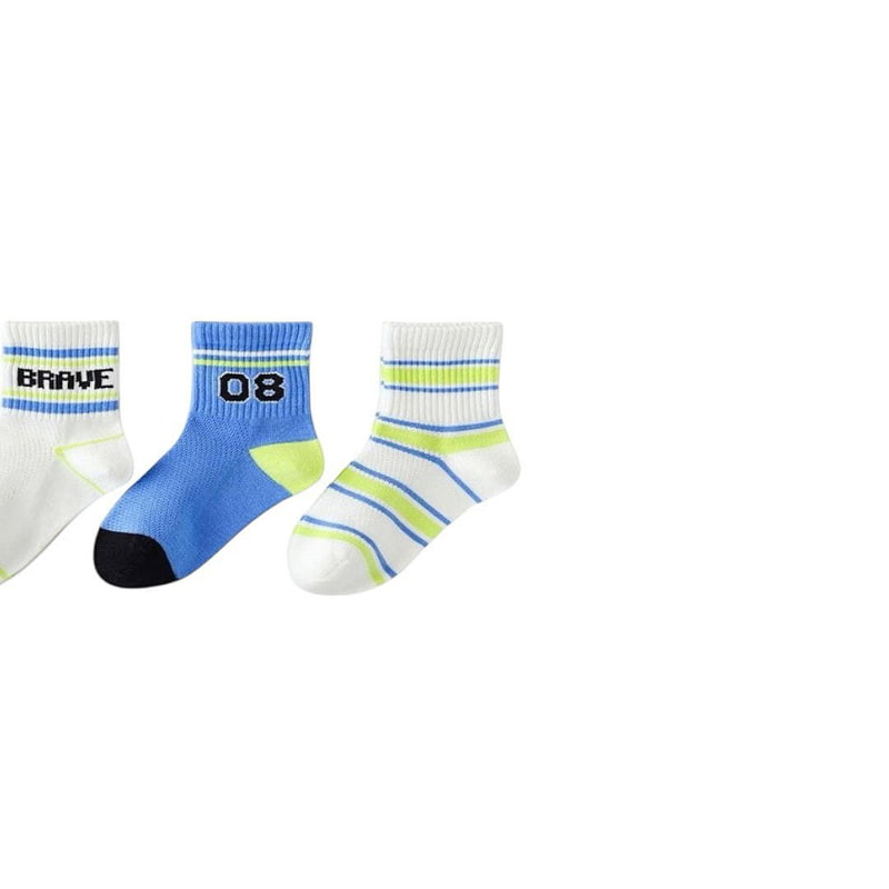 Dudie - Korean Children Fashion - #childrensboutique - Bravo Socks (sete of 5) - 5
