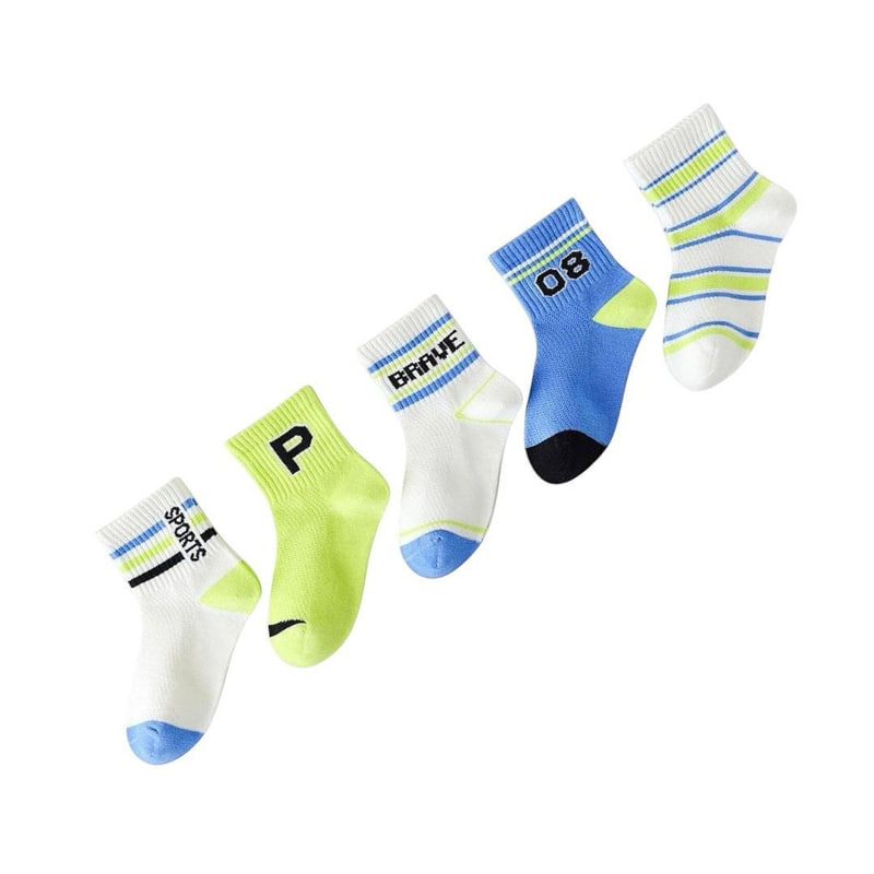 Dudie - Korean Children Fashion - #designkidswear - Bravo Socks (sete of 5) - 6