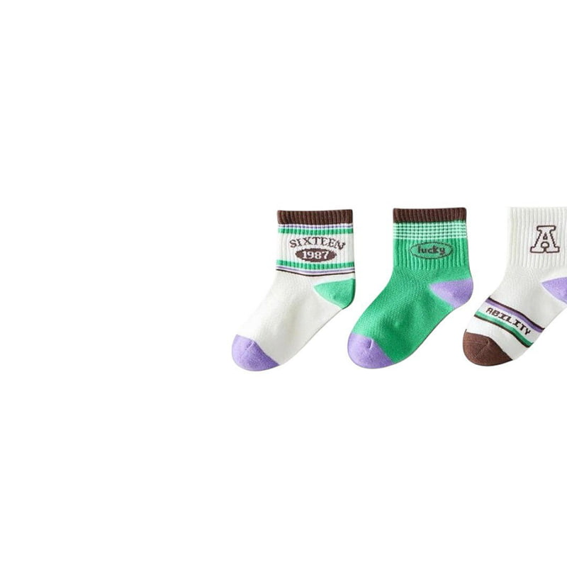 Dudie - Korean Children Fashion - #designkidswear - Woo Socks (set of 5) - 5