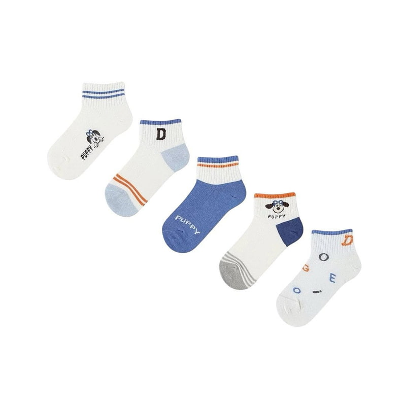Dudie - Korean Children Fashion - #childrensboutique - Gady Socks (set of 5) - 4