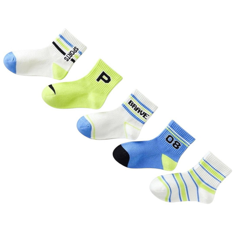 Dudie - Korean Children Fashion - #discoveringself - Bravo Socks (sete of 5) - 7