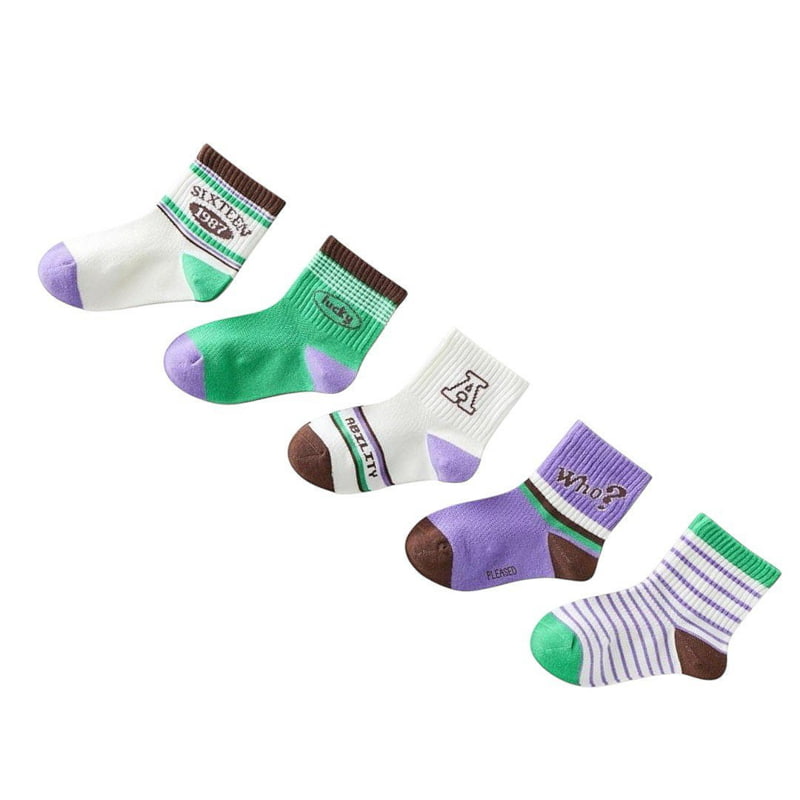 Dudie - Korean Children Fashion - #discoveringself - Woo Socks (set of 5) - 6